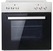 Elektrisch fornuis met bedieningspaneel en glazen deur