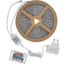 Ledstrip op rol met afstandsbediening en voedingsadapter