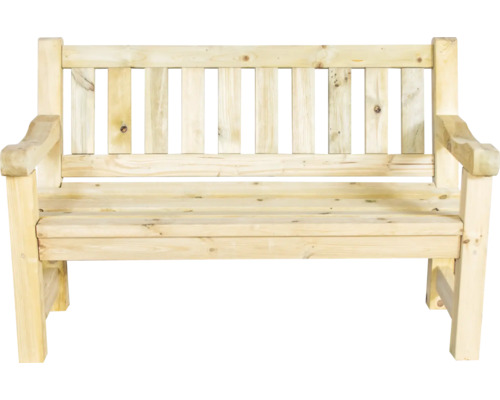 Houten tuinbank met armleuningen