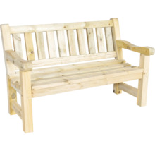 Houten tuinbank met armleuningen