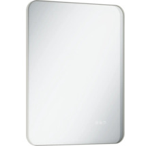 Rechthoekige spiegel voor de badkamer met afgeronde hoeken