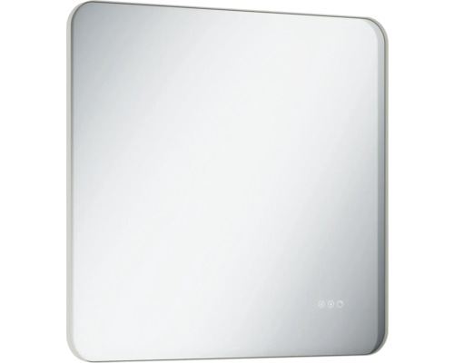 LAUFEN Badkamerspiegel met verlichting Lida chroom 80 x 80 cm Rechthoekige spiegel met verlichting