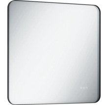 Rechthoekige spiegel met aanraaksensor