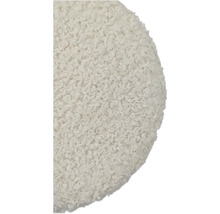 Gedetailleerde opname van een rond zitkussen met textuur