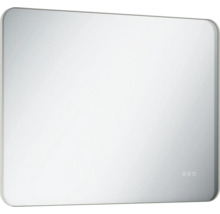 Rechthoekige spiegel met afgeronde hoeken voor de badkamer