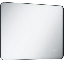 Rechthoekige spiegel met verlichting voor de badkamer