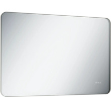 Rechthoekige spiegel met afgeronde hoeken voor de badkamer