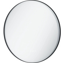 Ronde spiegel met zwarte lijst