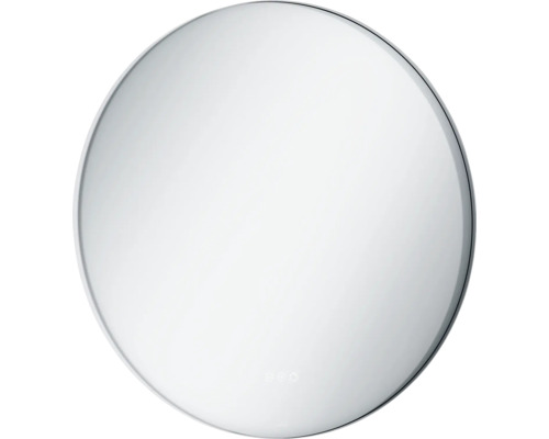 LAUFEN Badkamerspiegel met verlichting Lida chroom Ø80 cm Ronde badkamerspiegel