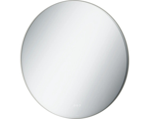 LAUFEN Badkamerspiegel met verlichting Lida fume Ø100 cm Ronde spiegel voor badkamer