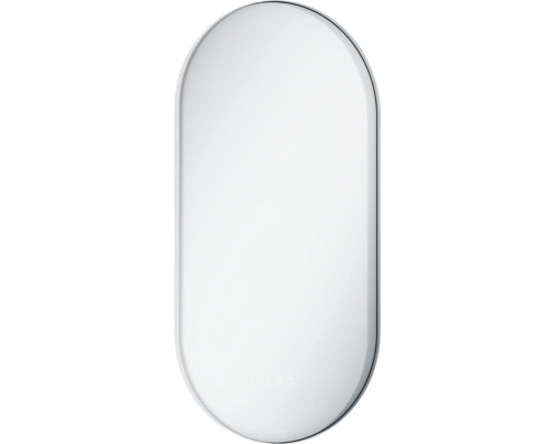 LAUFEN Badkamerspiegel met verlichting Lida chroom 45x90 cm Ovaal spiegeloppervlak voor badkamer