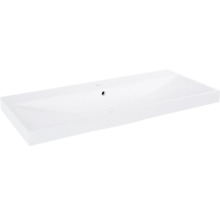 Rechthoekige wastafel van sanitair keramiek