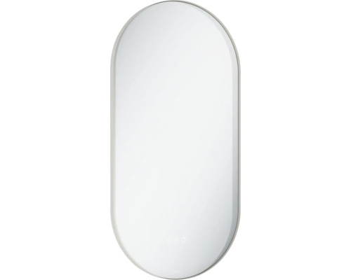 LAUFEN Badkamerspiegel met verlichting Lida fume 45x90 cm Ovale spiegel voor badkamer