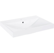 Witte keramische wastafel