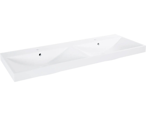 LAUFEN Dubbele wastafel Lida 120x46 cm wit Dubbele wastafel van keramiek