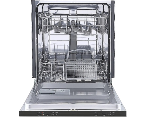 Geopende vaatwasser met vaatwaskorven