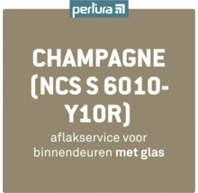 Perfura Logo. Champagne kleurtoon (NCS S 6010-Y10R) voor lakservice voor binnendeuren met glas
