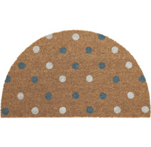 Halfronde kokosmat met stippenpatroon