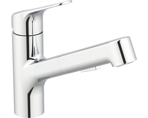 KEO Keukenkraan Shaza chroom Keukenkraan met uittrekbare handdouche