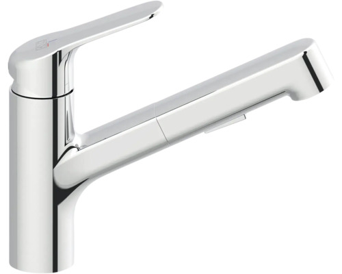 Keukenkraan met uittrekbare sproeier