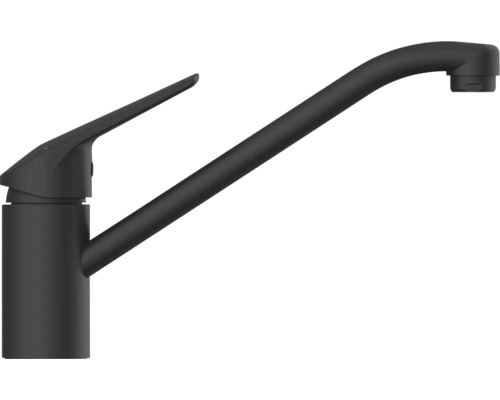 Zwarte keukenkraan waterkraan