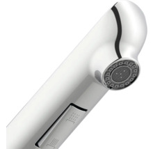 Detail van een verchroomde kraan