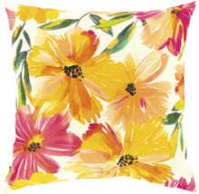 Kussen met bloemmotief