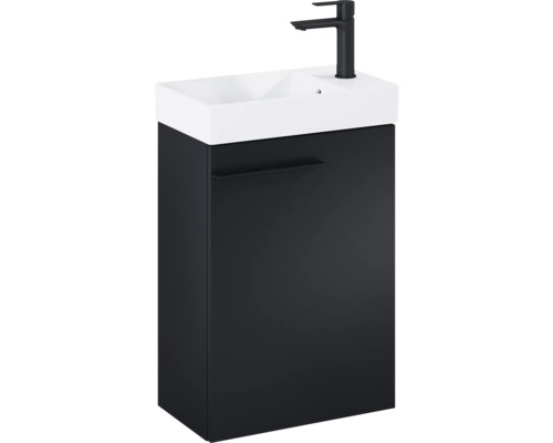 Wastafelonderkast met wastafel en kraan