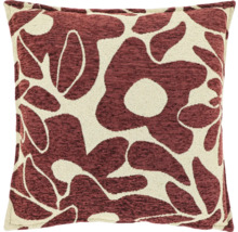 Vierkant kussen met abstract bloemmotief ter decoratie