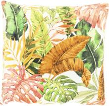 Decoratief kussen met bladerpatroon