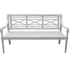 Houten tuinbank met rugleuning en armleuningen