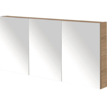 Spiegelkast met drie deuren en houten frame
