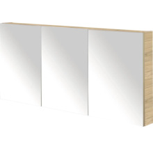 Spiegelkast met drie deuren en houten frame