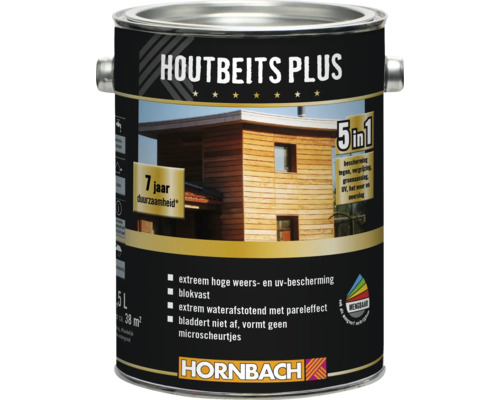 Houtbeits Plus blik met informatie over eigenschappen en toepassingsgebied