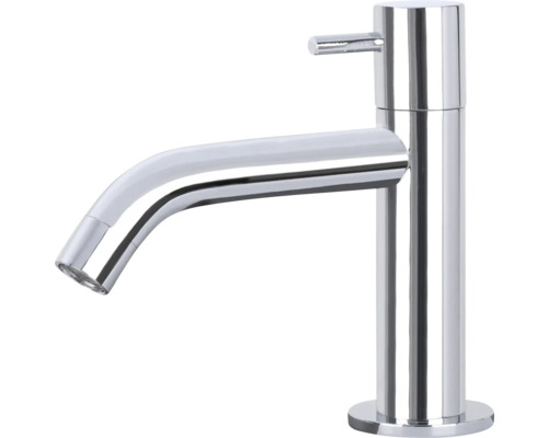 Enkele verchroomde wastafelkraan