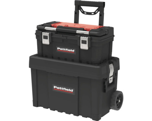 Pattfield gereedschapskoffer met wielen en telescopische handgreep