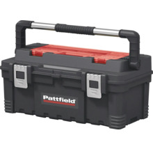 Pattfield gereedschapskist met handgreep en transparant deksel
