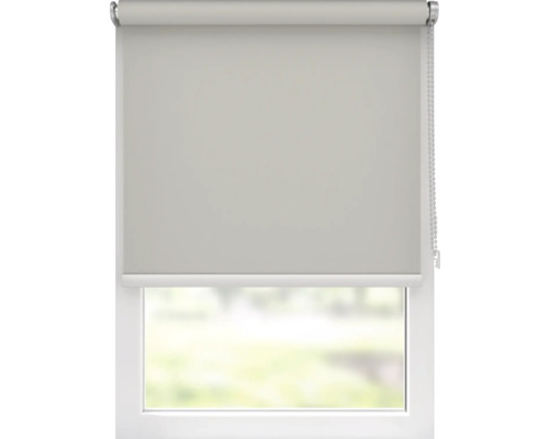 Raam met rolgordijnen voor schaduw