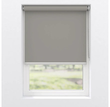 Grijze rolgordijn voor een raam voor privacy