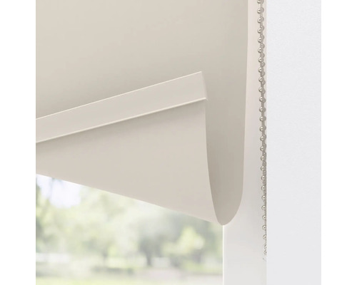 Detailopname van een rolgordijn met kettingbediening