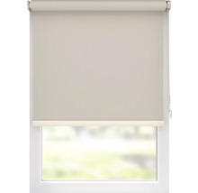 Uitzicht op een raam met rolgordijn voor binnenshuis