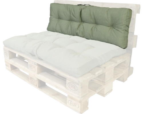 UNIQUE LIVING Loungekussen Senna groen 120x20 cm Tuinmeubelen palletkussen set met rugleuning