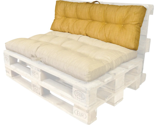 Palletkussen met rugleuning voor een palletlounge