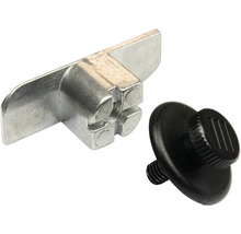 Metalen hoek met schroef