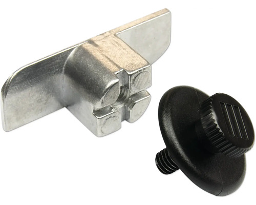 Metalen hoek met schroef