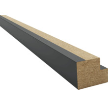 Houten profiel met metalen rand