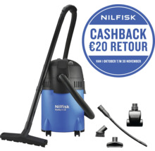 Nilfisk Buddy II 18 nat- en droogzuiger met accessoires en cashbackactie