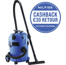 Nilfisk stofzuiger met actie-informatie