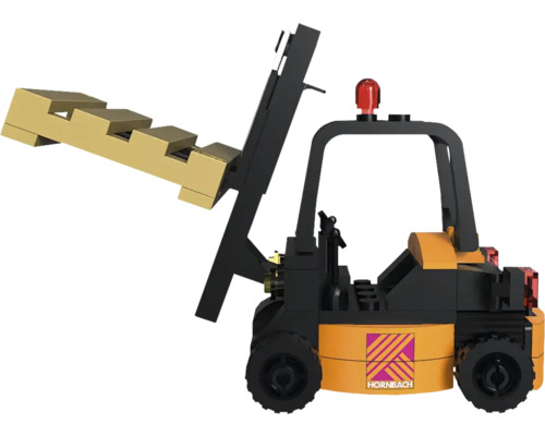 Speelgoed heftruck met Hornbach logo