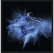 Ingelijste afbeelding van een ballerina in danspose met kleureffect